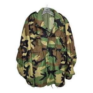 US Army Coat Cold Weather Field Camo Jacket Med Reg Coat 8415-01-099-7835